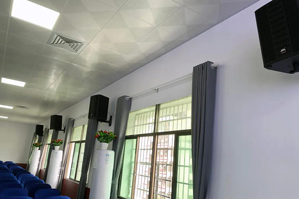 JSL爵士龍為衡陽市祁東縣玉河小學報告廳提供精良擴聲系統設備