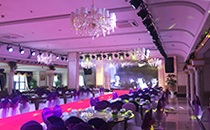 宴會(huì)廳采用專(zhuān)業(yè)線陣音響系統(tǒng)