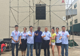 非洲客戶對爵士龍線陣音響系統興致盎然 贊不絕口 非洲客戶對爵士龍線陣音響系統興致盎然 贊不絕口